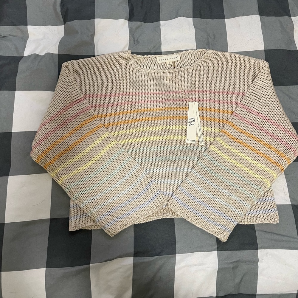 Vici crop sweater NWT